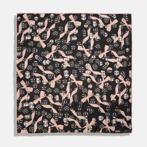 Black Pretty Studs and Bows Bandana