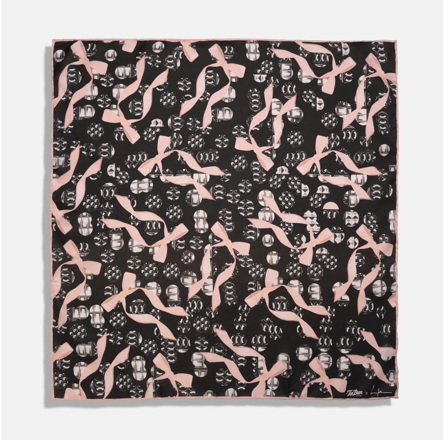 Black Pretty Studs and Bows Bandana